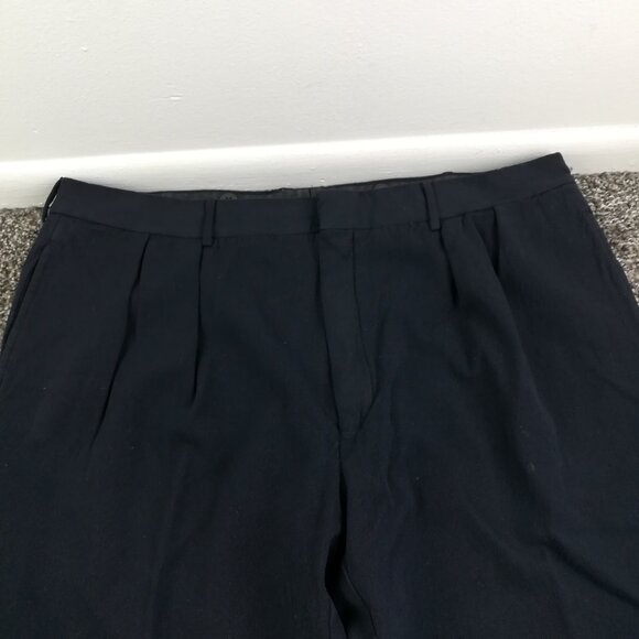 Vintage Polo Ralph Lauren x Corneliani Pants Extra Fine Wool Blue Pleated 38x28 - Picture 3 of 14